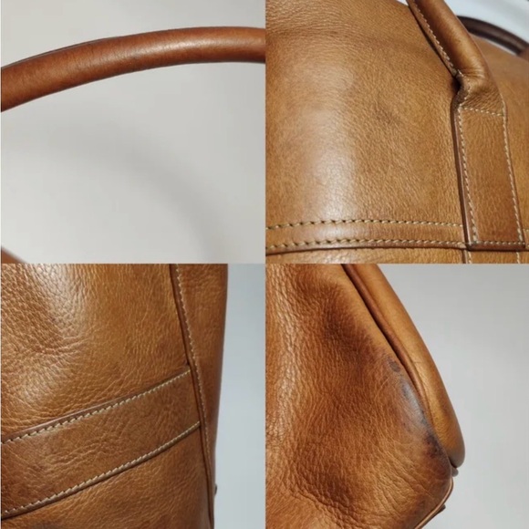 Authentic Mulberry Tan Leather Bag with Gold Accent - Picture 11 of 17